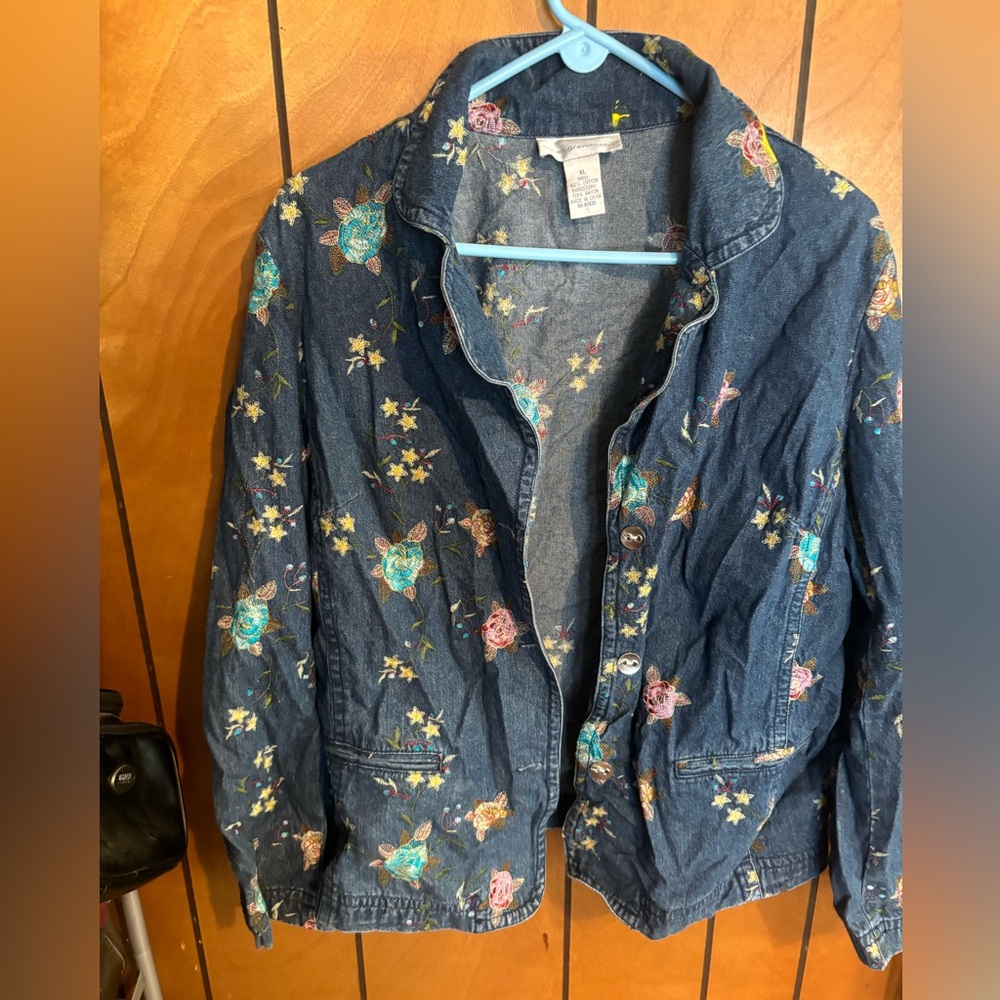 Embroidered Jean jacket